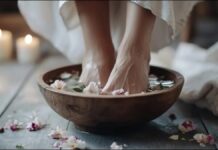 20 मिनट इस पानी में पैर डालकर बैठ जाएं। इससे शरीर की सारी गंदगी निकल जाएगी और बॉडी रिलेक्स होगी