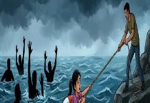 तुंगभद्रा नदी में एक लड़की को बचाने के चक्कर में पांच लोग नदी में कूद पड़े। इस दौरान पांचों लोगों की मौत