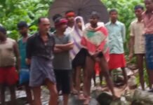 सोनभद्र में पहली बारिश के बाद परवा नाले में बहे तीन लोगों में से सुकतार अली का शव मिल गया